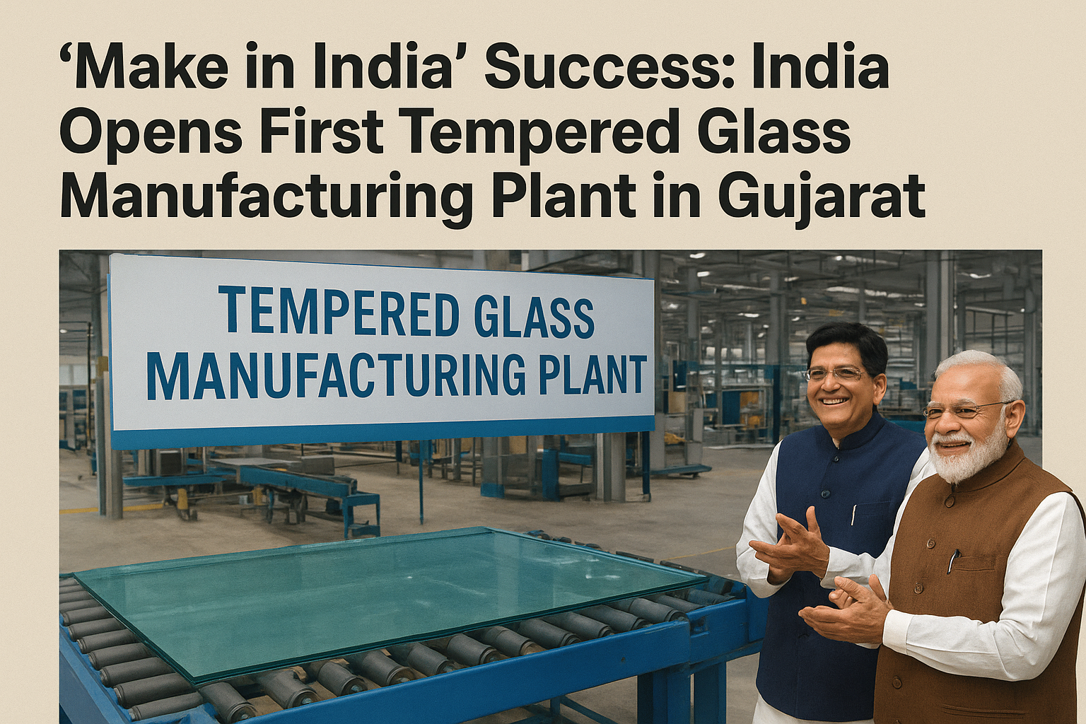 ‘Make in India’ Success: India Inaugurates Its First Tempered Glass Manufacturing Plant