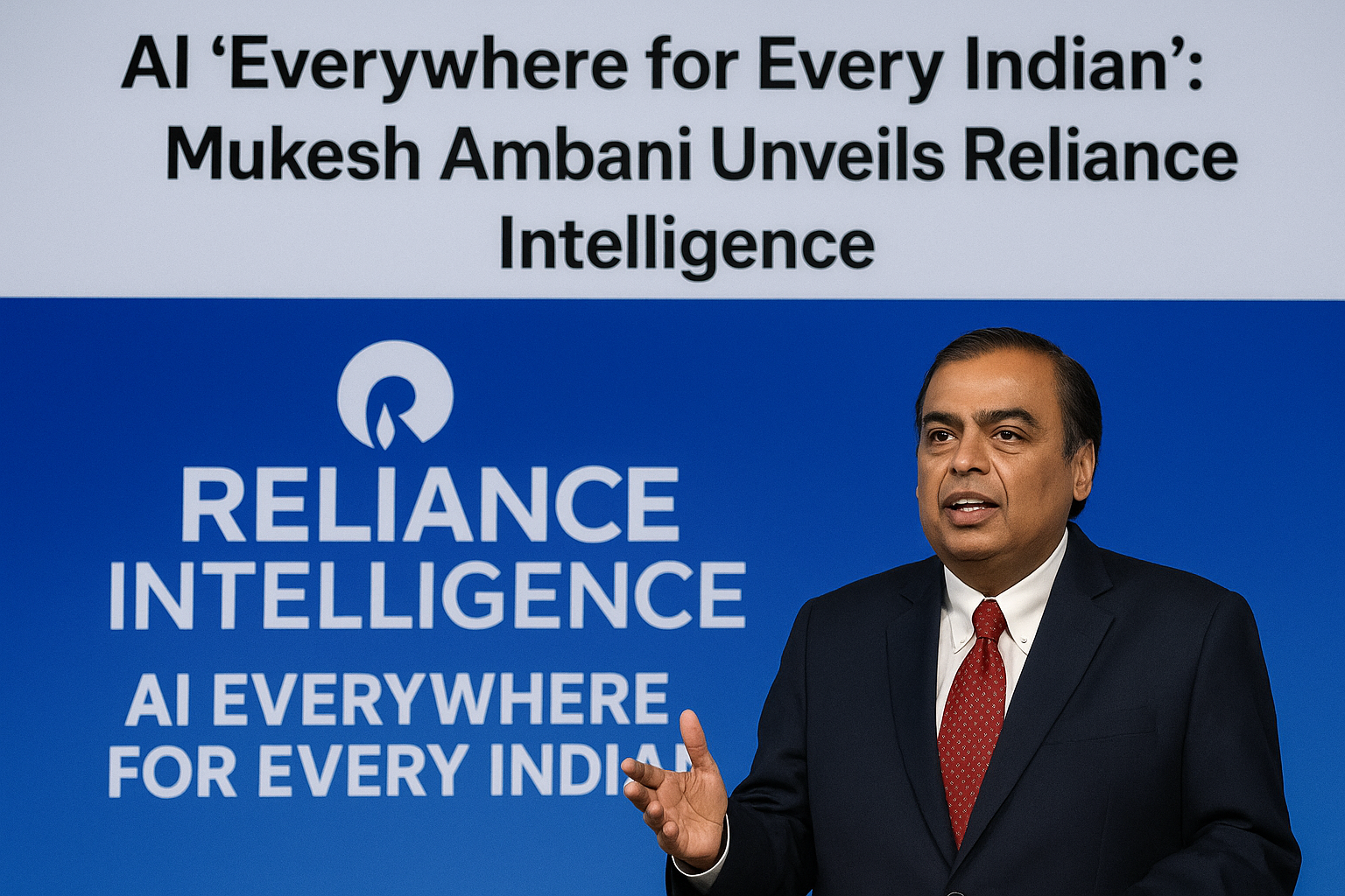 AI ‘Everywhere for Every Indian’: Mukesh Ambani Launches Reliance Intelligence