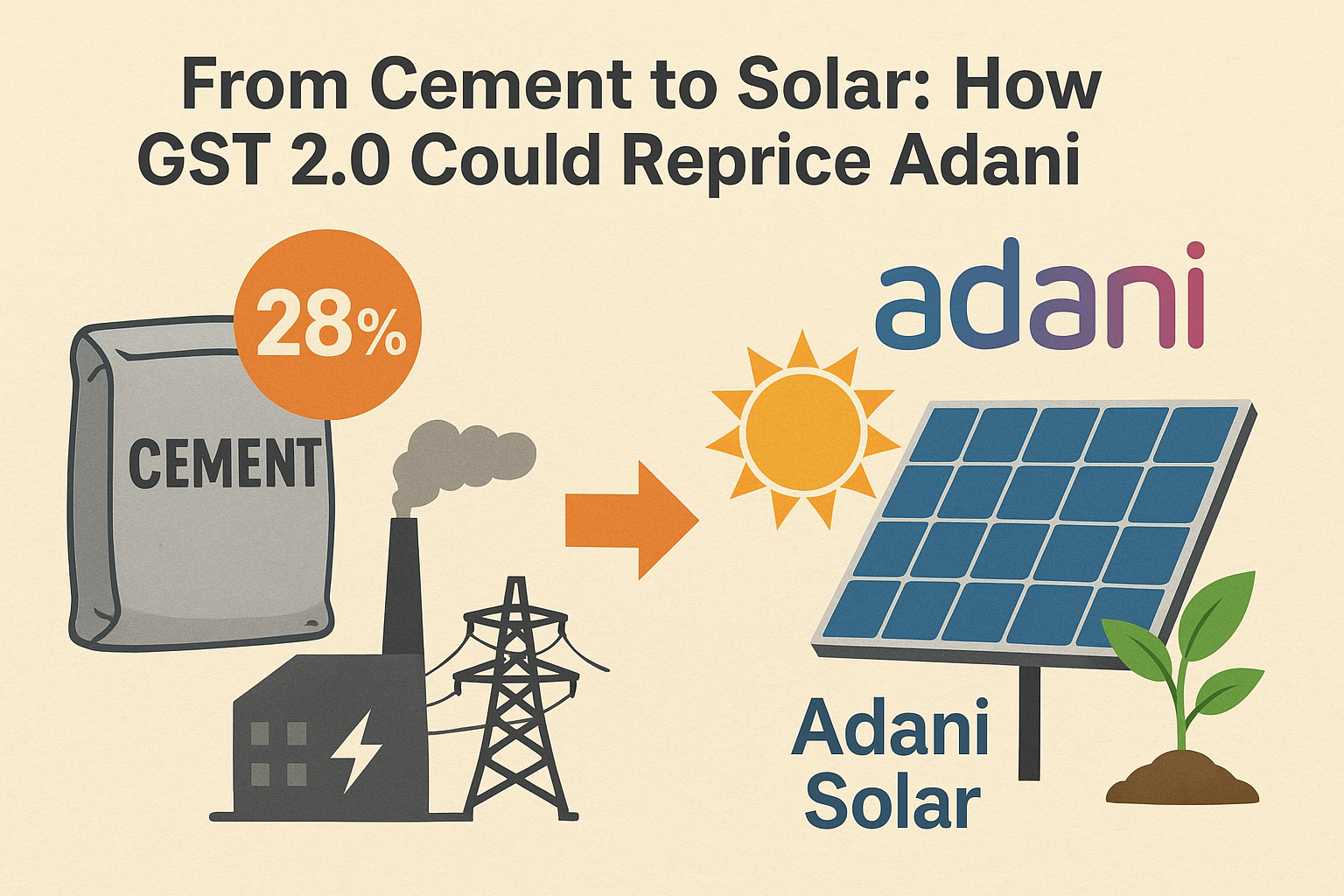 From Cement to Solar: How GST 2.0 Could Reprice Adani Stocks