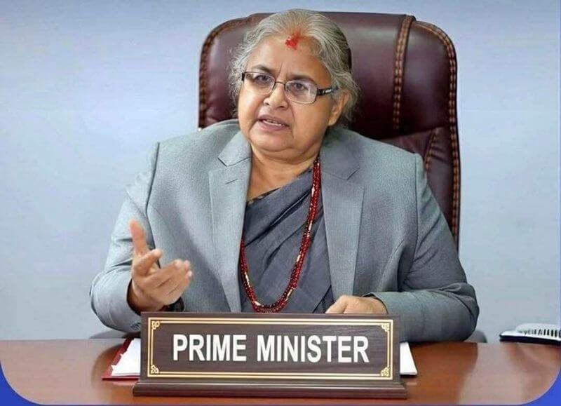 the first women Prime Minister of Nepal